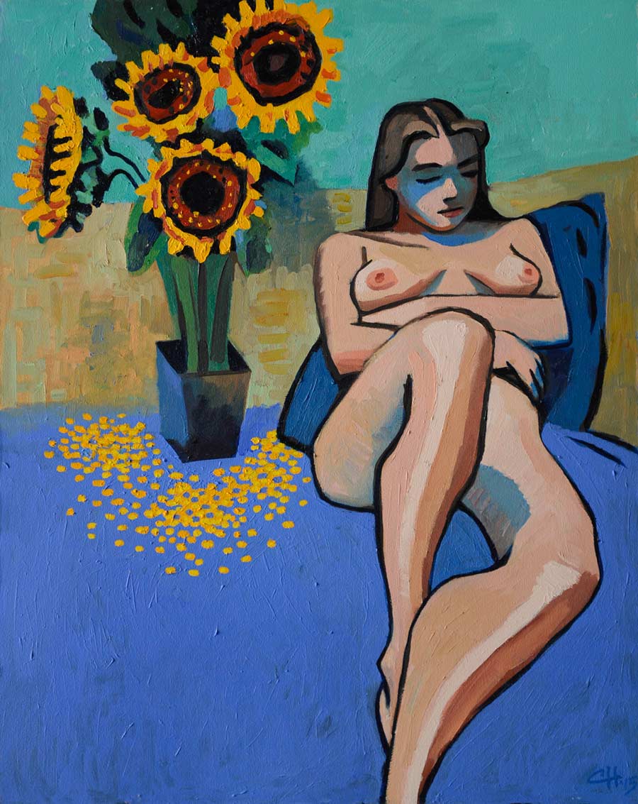 nude painting by the Venice painter, Curtis Hoekzema.