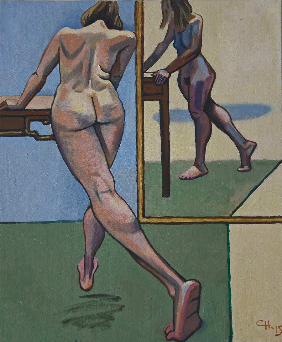 nude painting by the Venice painter, Curtis Hoekzema.