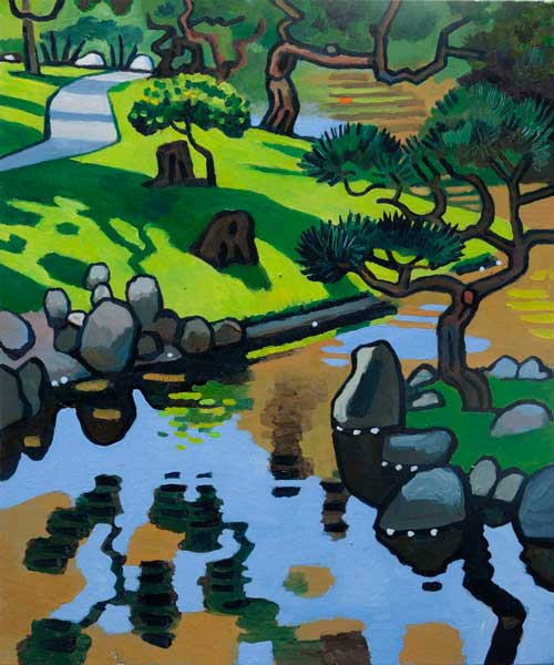 oil painting by the Venice painter, Curtis Hoekzema.