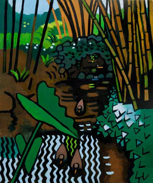 oil painting by the Venice painter, Curtis Hoekzema.