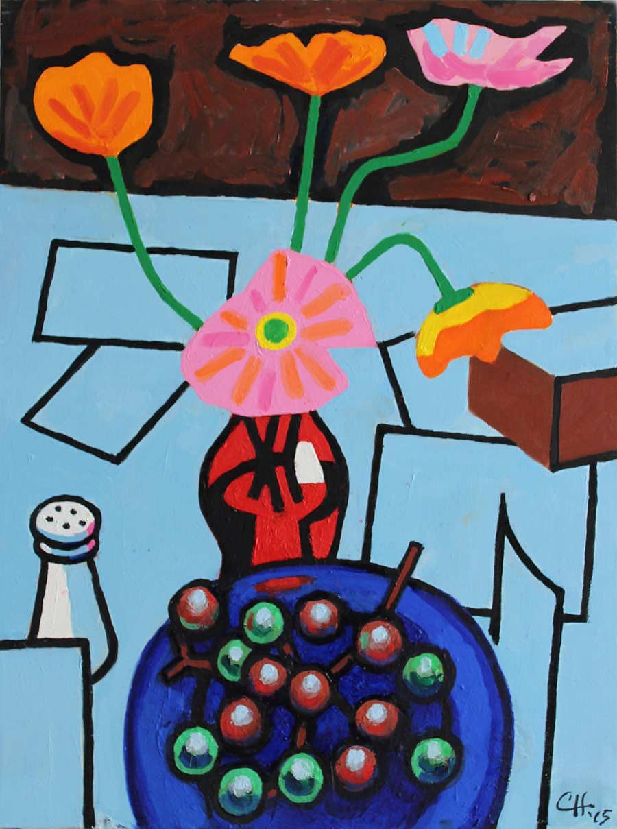 LANDSCAPE - LANDSCAPE - oil painting by the Venice painter, Curtis Hoekzema.