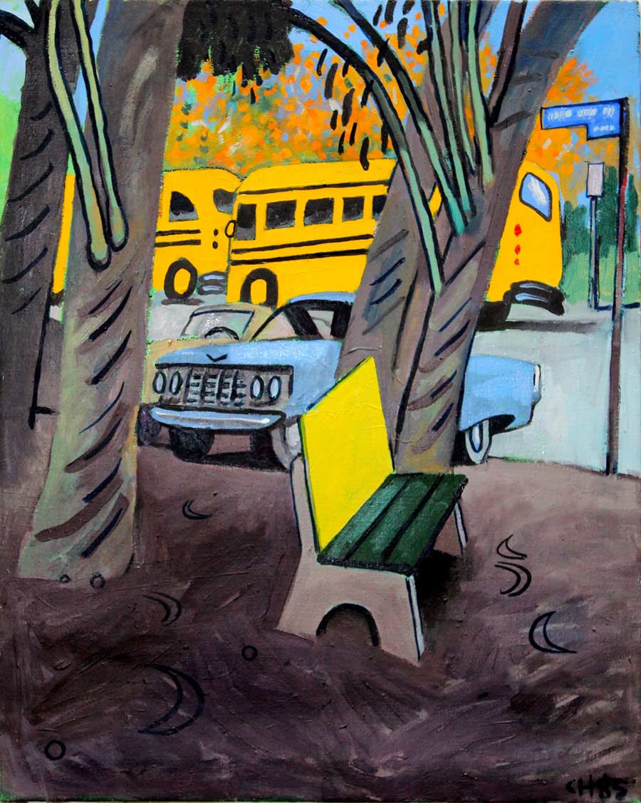 LANDSCAPE - oil painting by the Venice painter, Curtis Hoekzema.