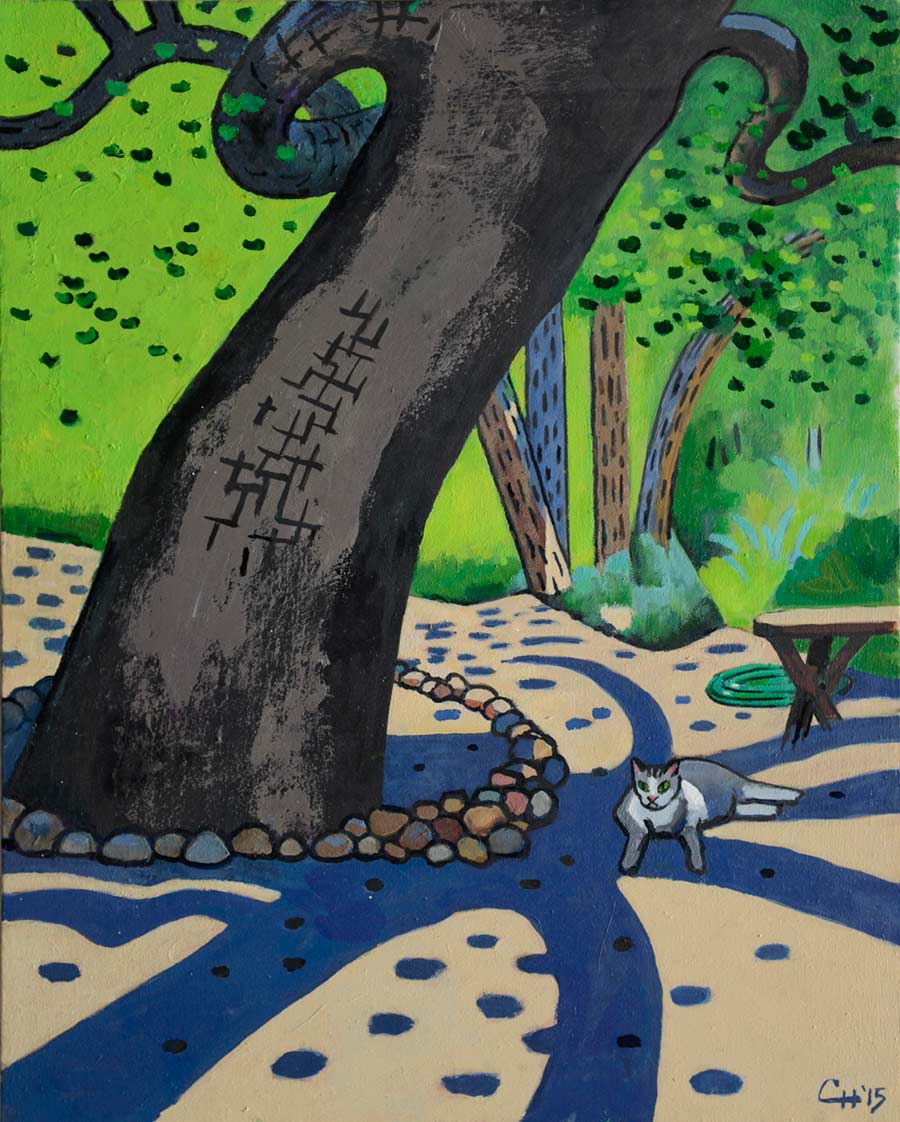 LANDSCAPE - oil painting by the Venice painter, Curtis Hoekzema.