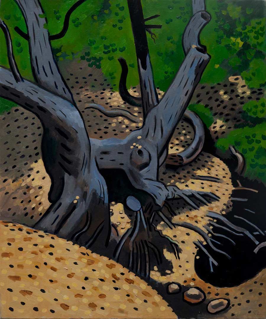 LANDSCAPE - oil painting by the Venice painter, Curtis Hoekzema.