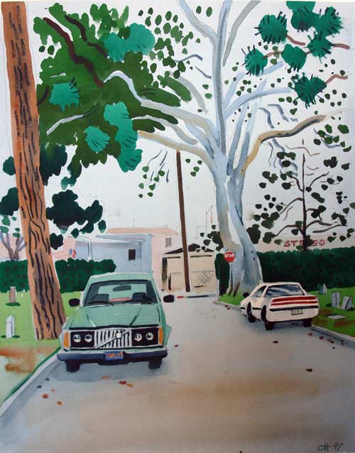 LANDSCAPES - watercolor painting by the Venice painter, Curtis Hoekzema.